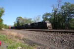 NS 7611 and 8074 with train 594 holding at Cove PA for recrew.